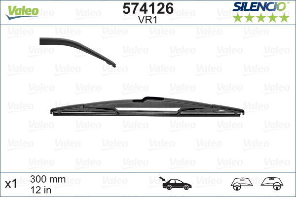 574126 VALEO Spazzola tergi per RENAULT PEUGEOT CITROËN TOYOTA DODGE