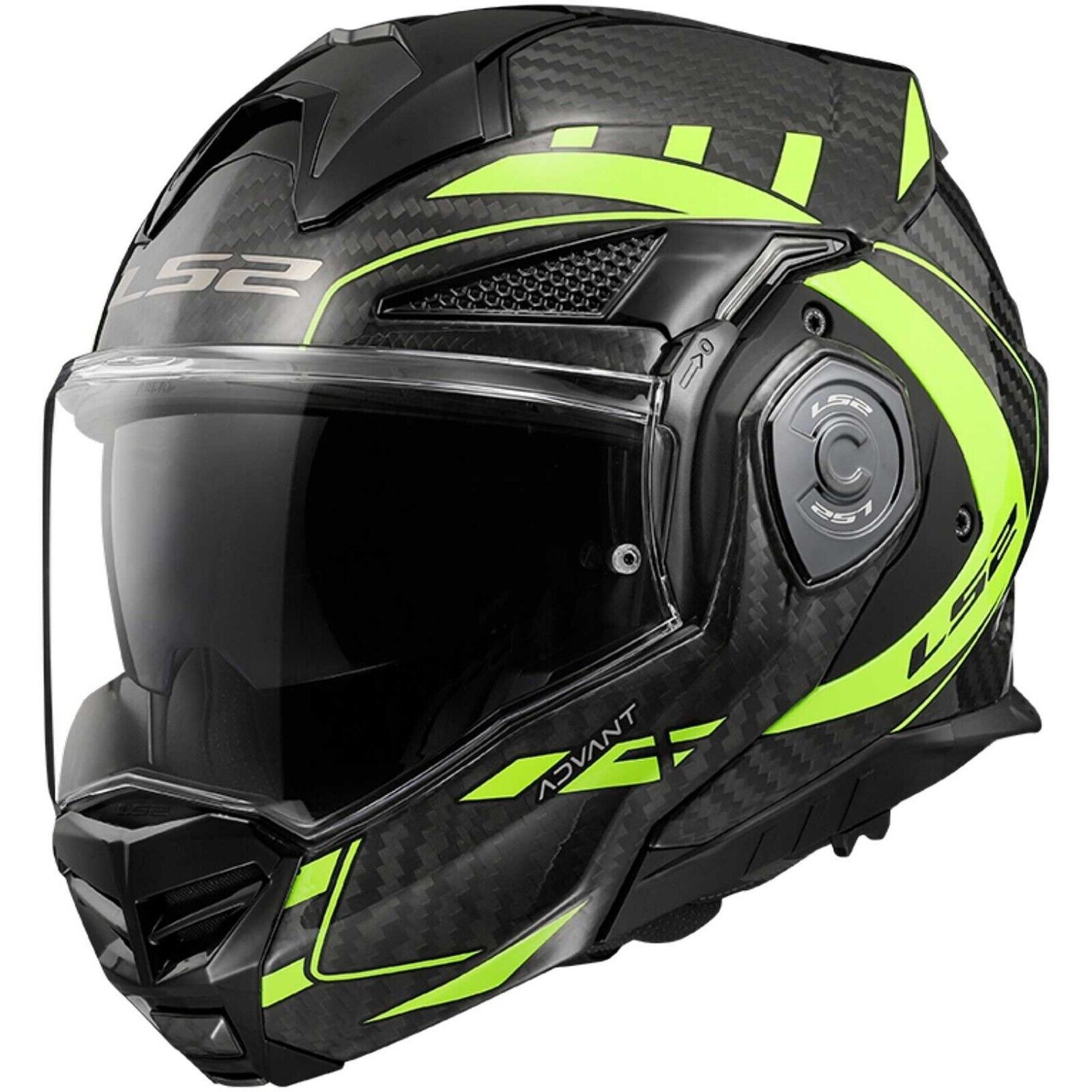 CASCO MODULARE IN CARBONIO LS2 ADVANT X C FUTURE H-V YELLOW FF901 Taglia L