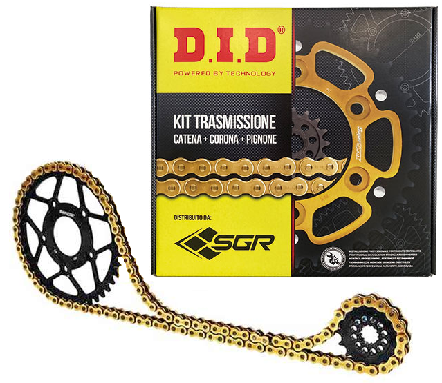 KIT TRASMISSIONE S-AC 12-45-104 DID420 C per YAMAHA 50 DT M 1978-1981