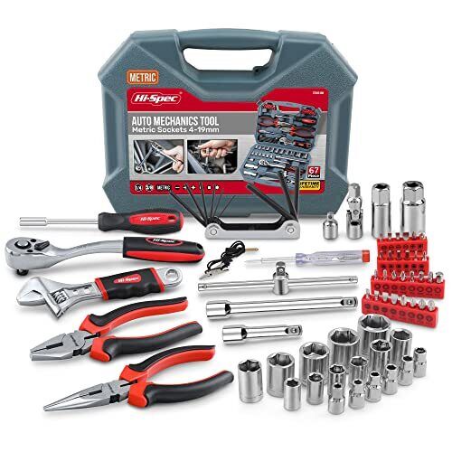 Hi-Spec Kit di attrezzi per auto e meccanici che include una Chiave a (f6C)
