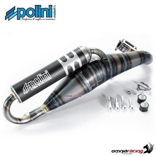 Marmitta Polini big evolution 70cc Piaggio NRG/NTT Scooter Cross 1994> 2T acqua