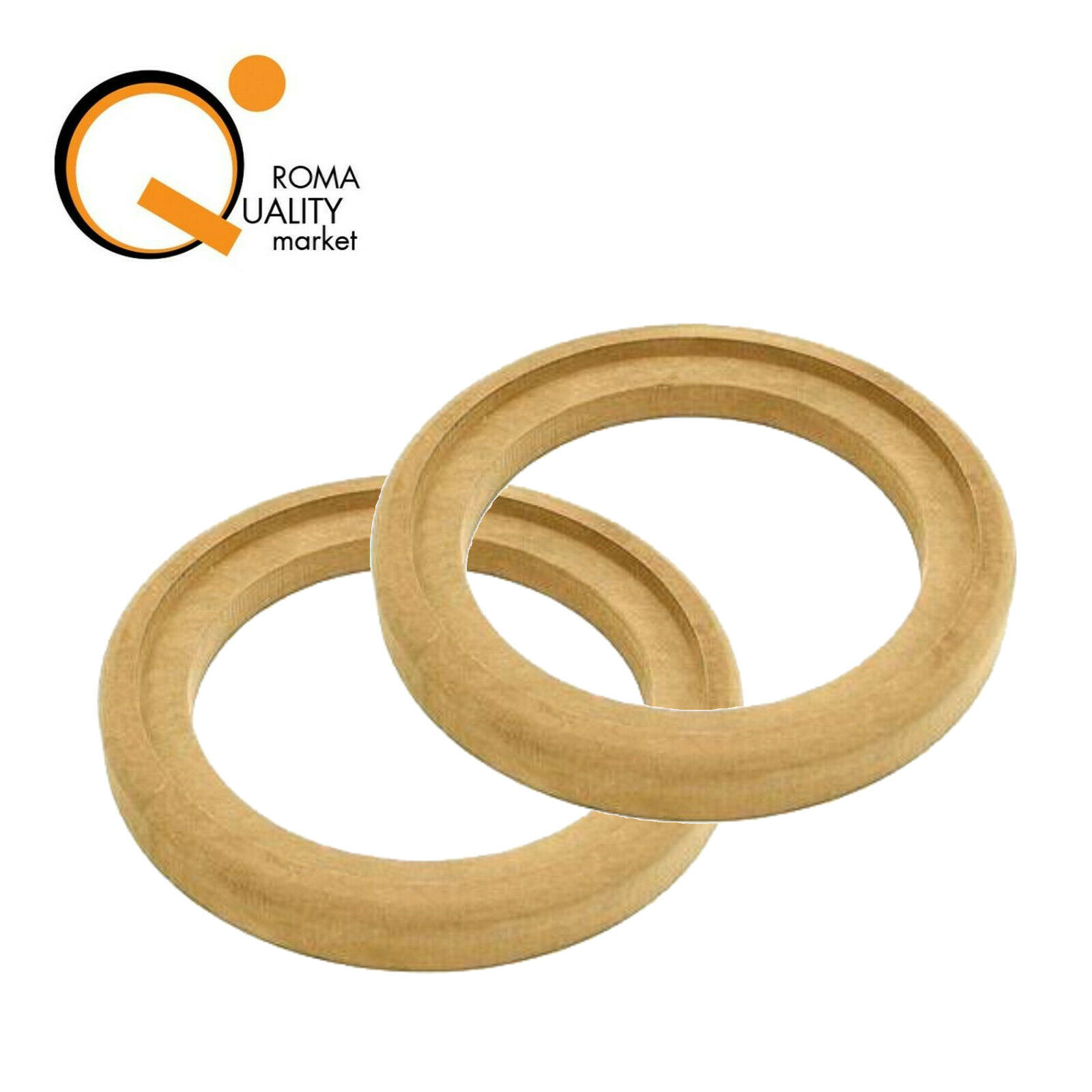 Coppia Anelli MDF smusso incavo MASTERLINE supporto altoparlanti auto 165 mm 2pz