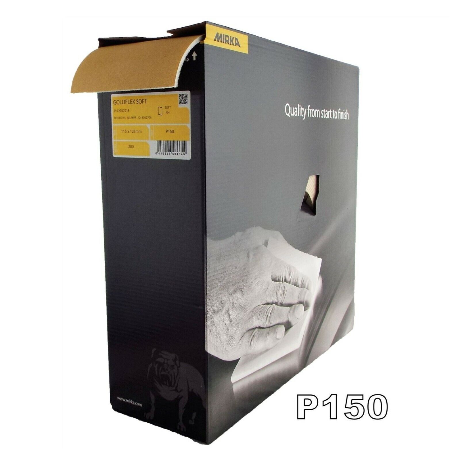 mirka - ABRASIVO - ROTOLI - MIRKA ROTOLO GOLDFLEX SOFT MIRKA P150 115X125