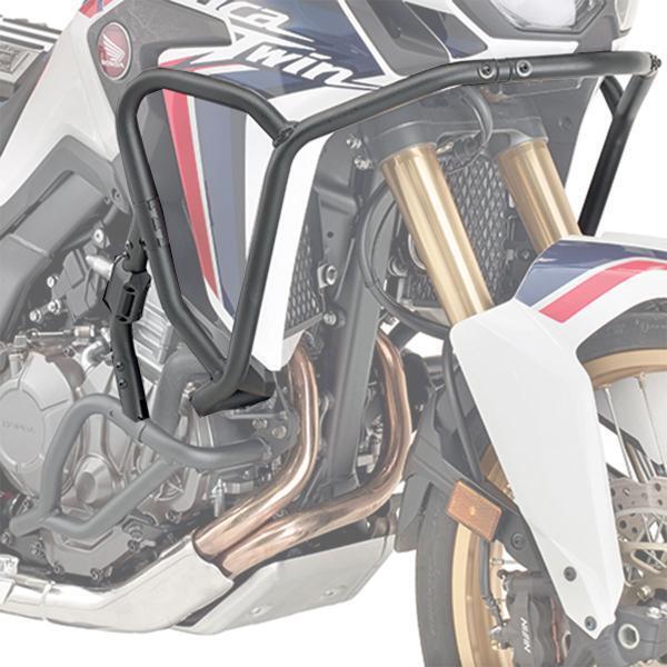 Kappa black high tubular crash bars Honda CRF1000L Africa Twin 2018-2019