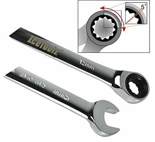 IceToolz Combination Ratchet Wrench, Argento, M (Y2h)