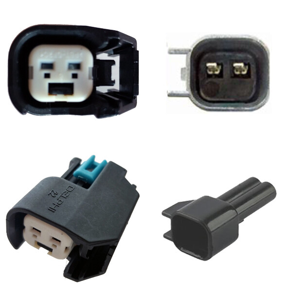 Connettore iniettore - BOSCH EV6 / EV14 BLACK (SET) iniezione auto motocicletta