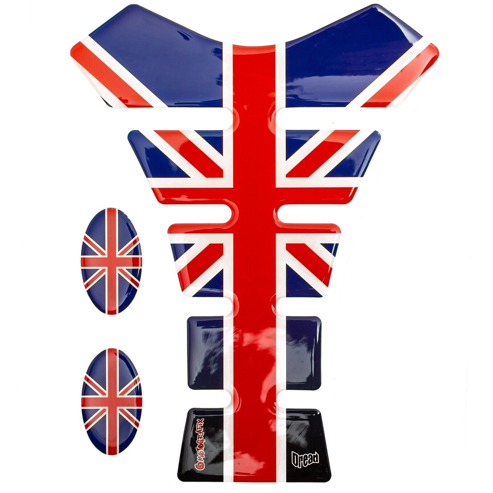 Protective Tank Pad U.K. Flag Union Jack Universal Motorcycle  Sonic-Moto