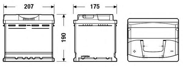 Batteria avviamento TUDOR codice TB501 50 AH 450A