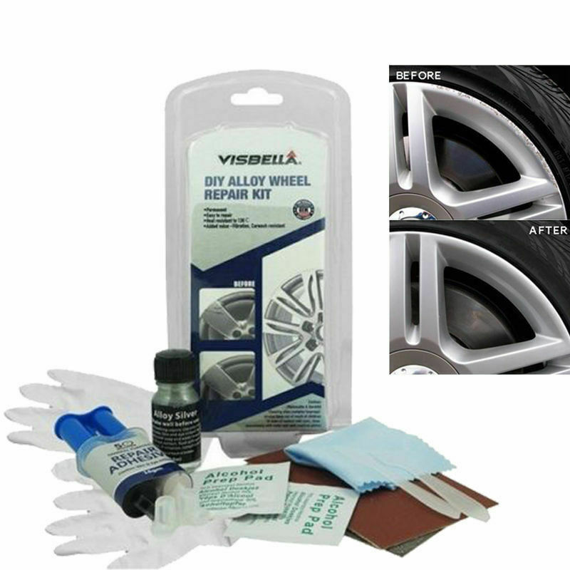 KIT RIPARAZIONE RIPARA RITOCCO CERCHI IN LEGA AUTO VISBELLA CERCHI GRAFFI CREPE