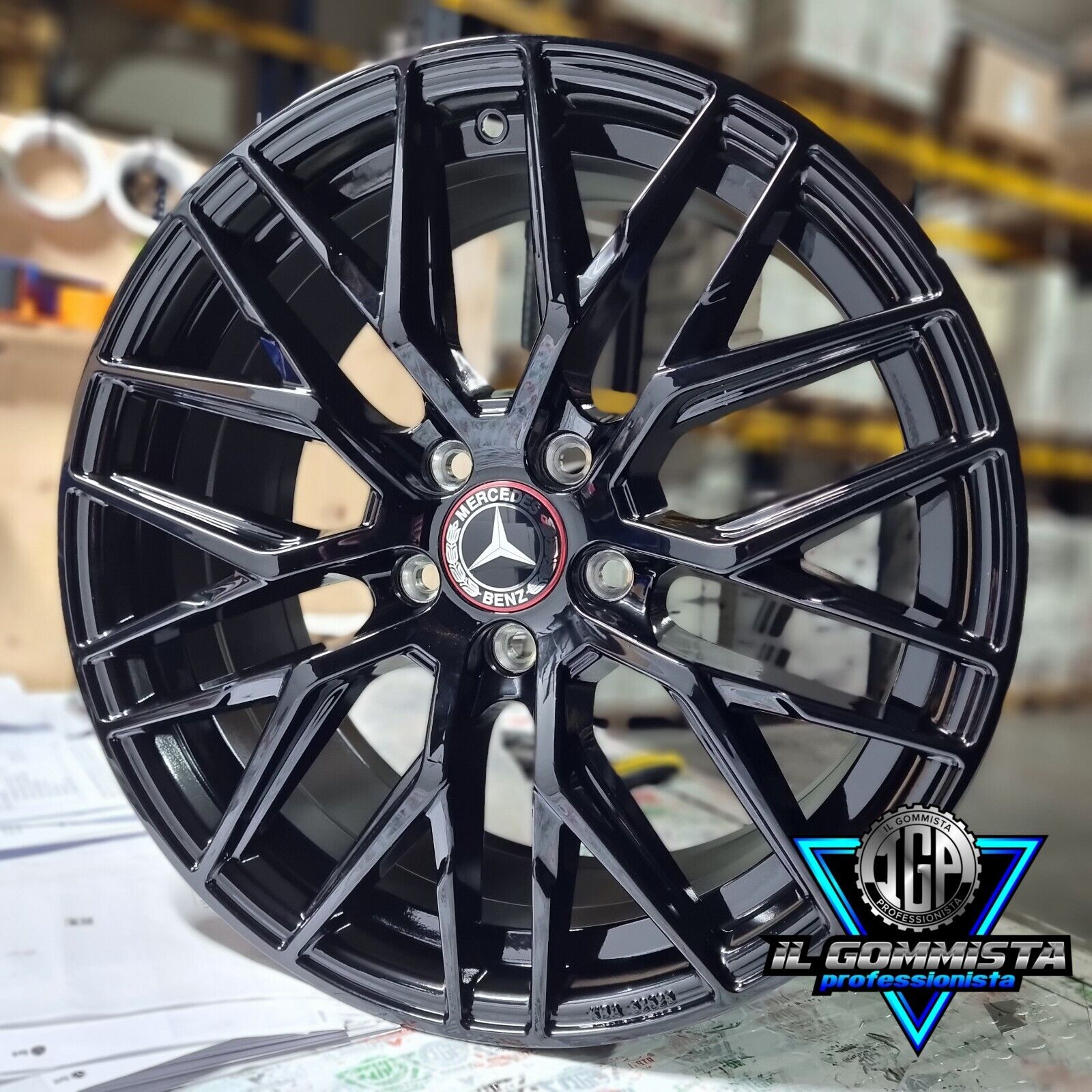 IGP KIT 4 Cerchi In Lega 17" Compatibili con Mercedes Classe C W205 CLA W117 118