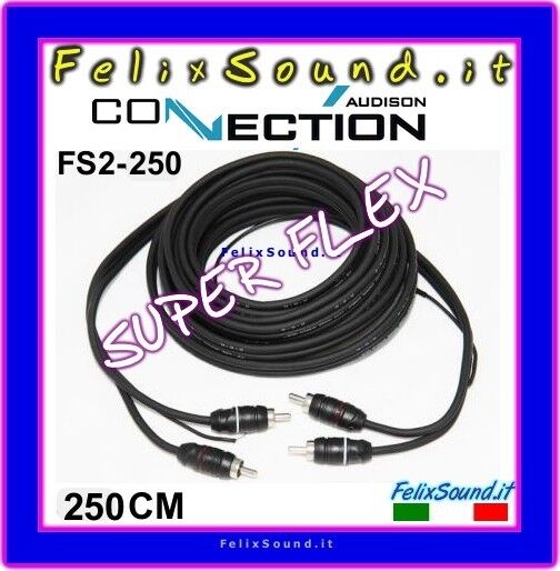 Connection FS2 250 Cavo  Segnale RCA 2,50  MT Super Flex  ( AUDISON )