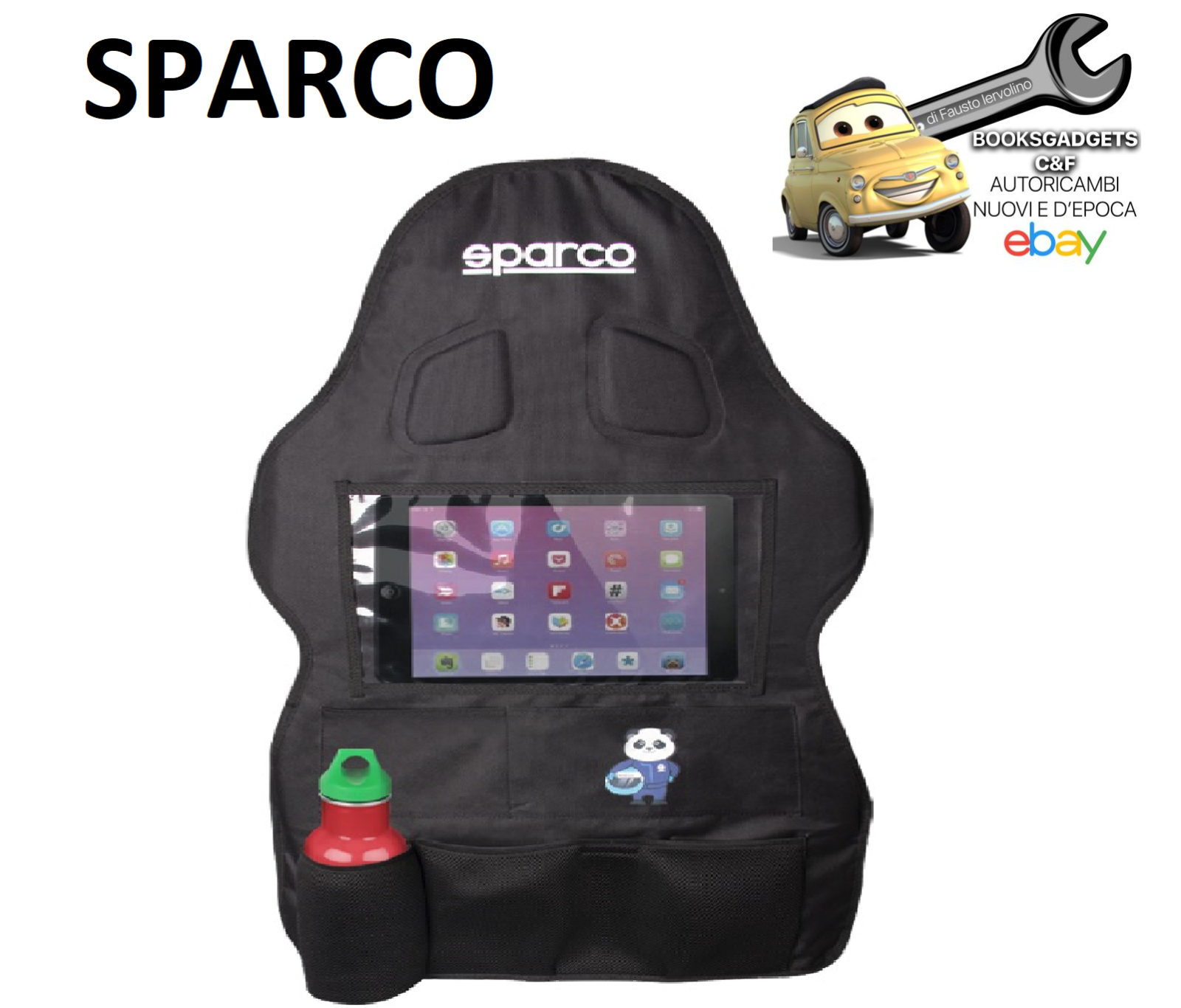 SPARCO Organizer Porta Oggetti per Sedile Anteriore per Auto Universale
