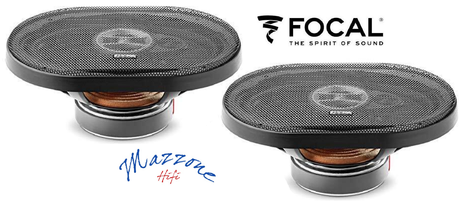 FOCAL KIT 2 CASSE RCX-690 OVALI 3 VIE 6x9" CON GRIGLIE AUTO CAMION ALTOPARLANTI
