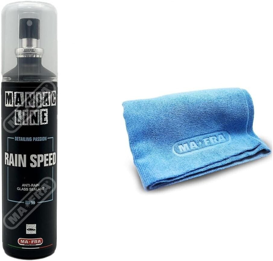 KIT MAFRA MANIAC LINE RAINSPEED+POLISHING CLOTH RIVESTIMENTO SIGILLANTE PARABREZ