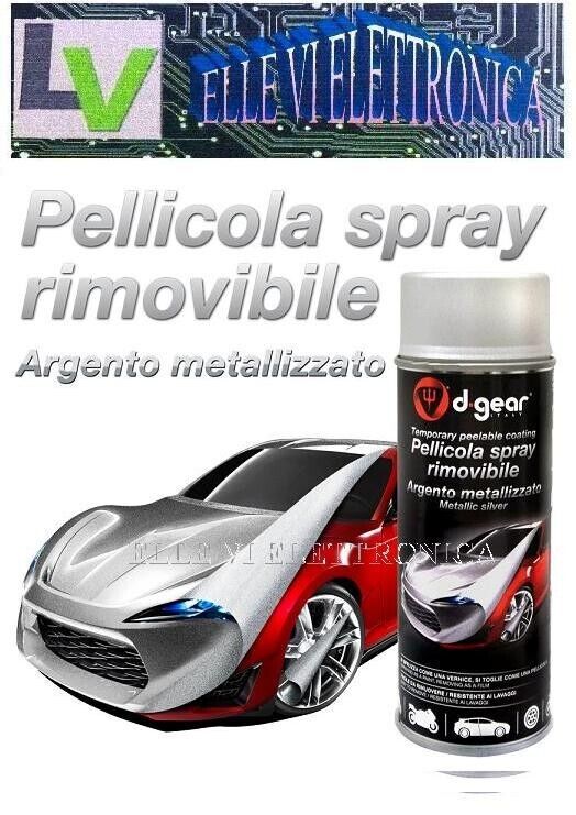 4-22 D-GEAR Vernice Pellicola Spray Adesiva Rimovibile Col Argento Metallizzato