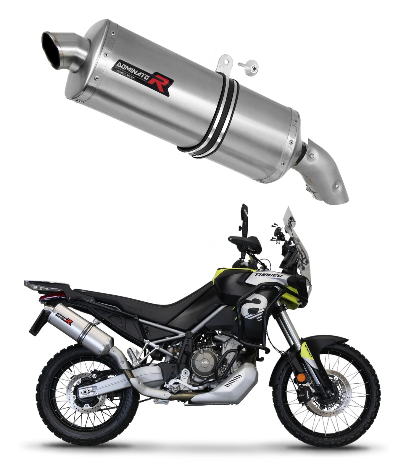 Tuareg 660 2021 - 2023 Terminale di Scarico Silenziatore P7 DOMINATOR
