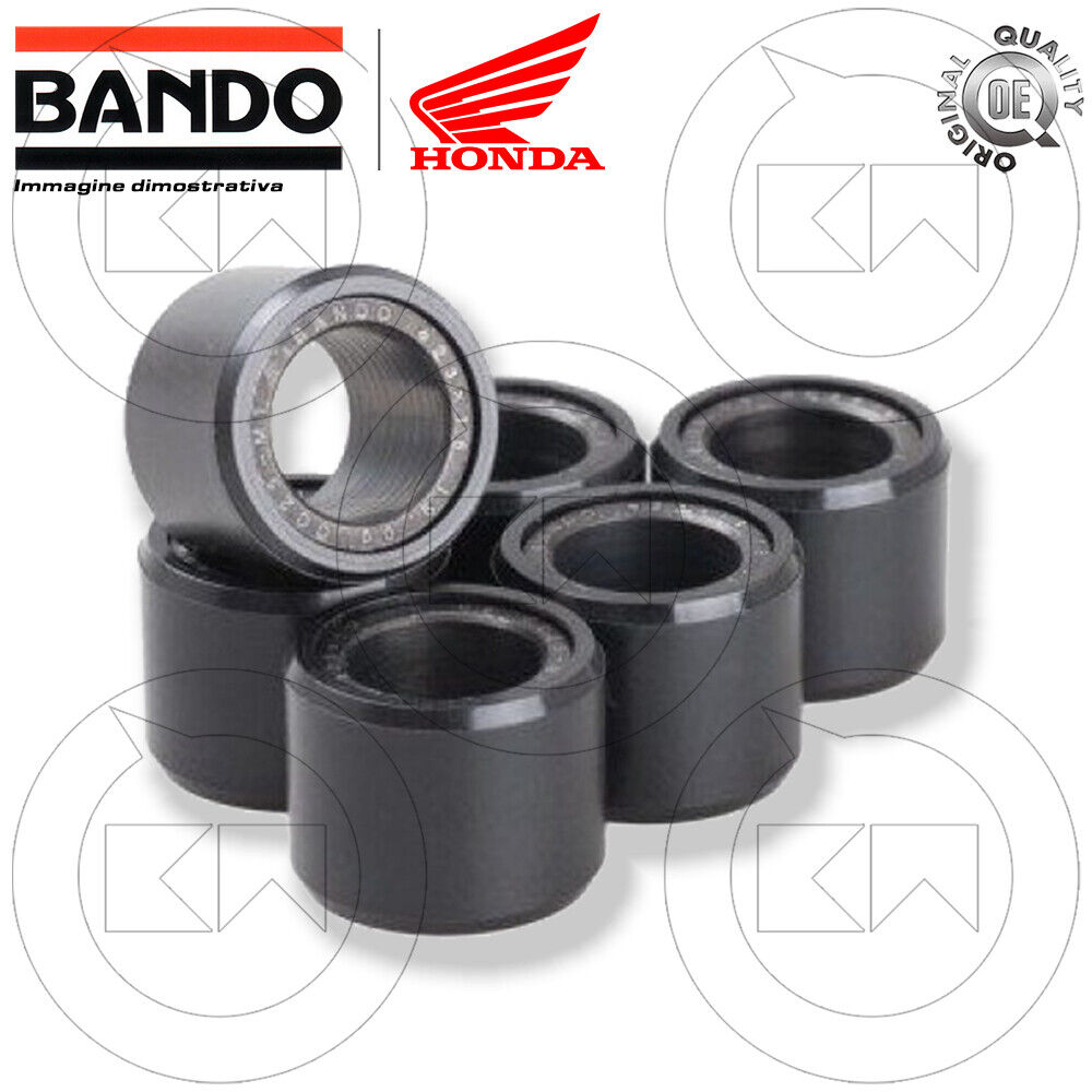 KIT SERIE 6 RULLI VARIATORE BANDO 23x18 19gr ORIGINALE HONDA SH 300 ie 2011-2014