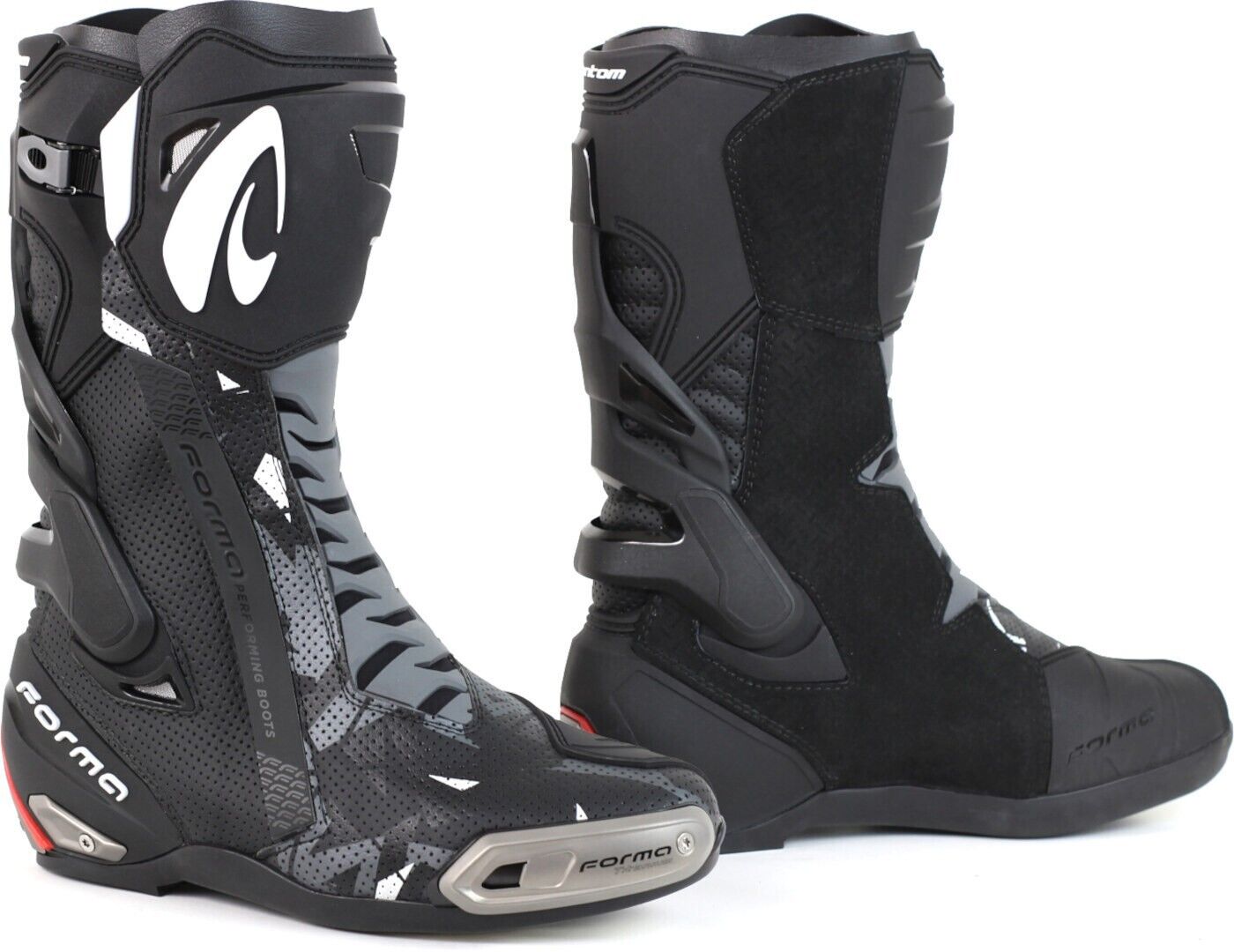 STIVALI BOOTS MOTO SPORT RACING FORMA PHANTOM FLOW NERO BLACK TG 42