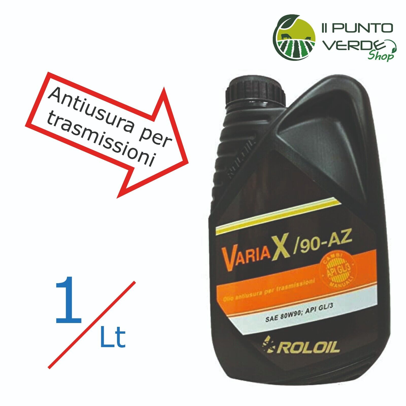 1 LT OLIO CAMBIO SAE 80W90 API GL/3 VARIAX/90-AZ ROLOIL HIGH QUALITY 1 LITRO