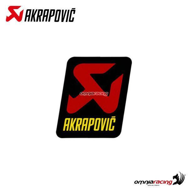 Akrapovic exhaust spare parts adhesive color sticker thermoresistant 75x70mm