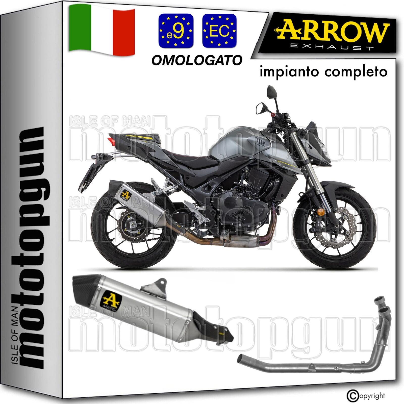 ARROW SCARICO OMOLOGATO VELOCE ALLUMINIO C HONDA CB 750 HORNET 2023 23