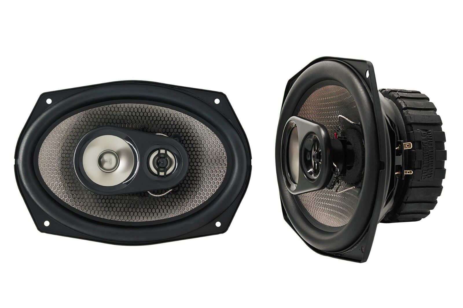 Earthquake Sound F-6x9 600W 3-Way Focus Series Coaxial Speakers, PAIR