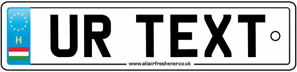 Deodorante Per Auto Personalizzato HUNGARY NUMBERPLATE