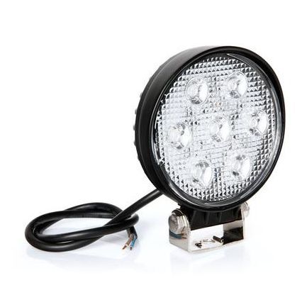 Faro Led Lavoro Profondità Supplementare Rotondo 12 24V 21W muletto escavatore