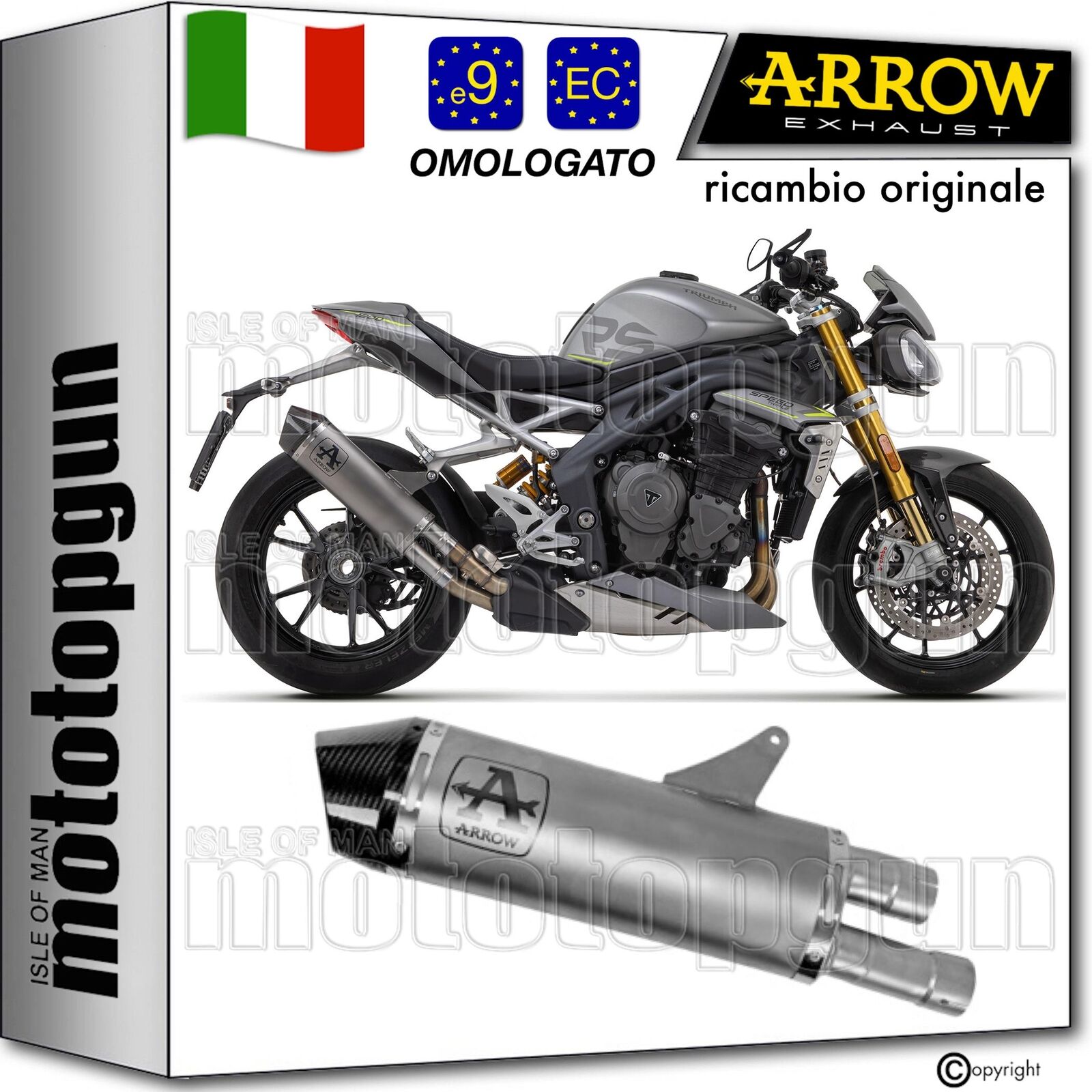 ARROW SCARICO RACE RACE-TECH TITANIO C TRIUMPH SPEED TRIPLE 1200 RS 2022 22