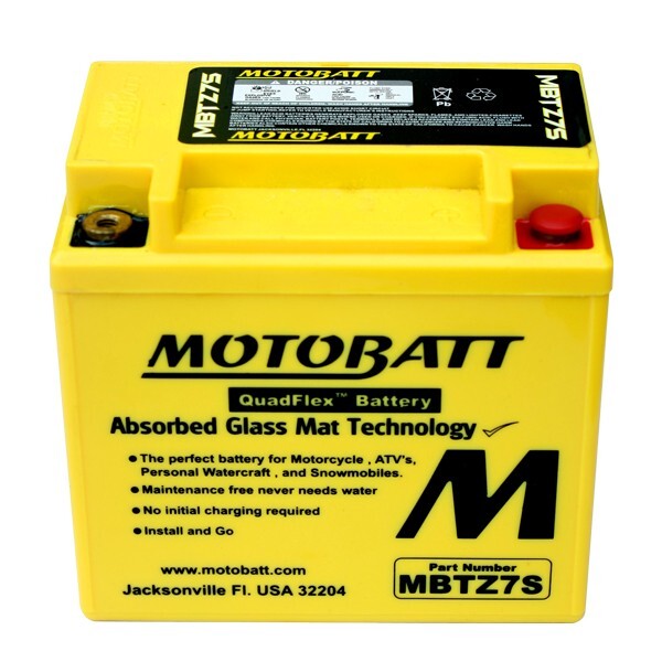 Batteria potenziata MBTZ7S Motobatt Equivalente Yuasa YTX5L-BS YTZ6S YTZ7S