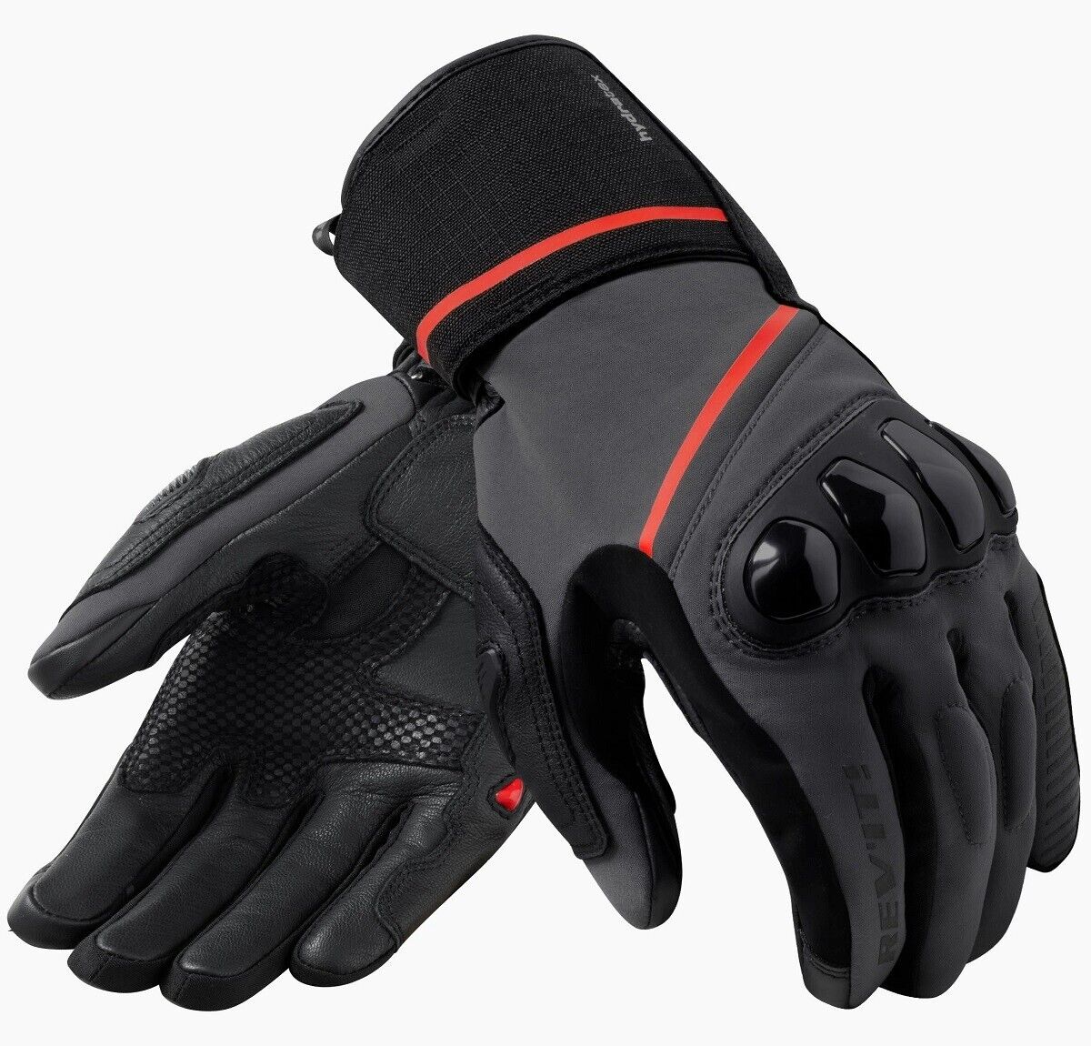GUANTI GLOVES MOTO REV'IT SUMMIT 4 H2O IMPERMEABILI WATERPROOF TG M BLACK GREY