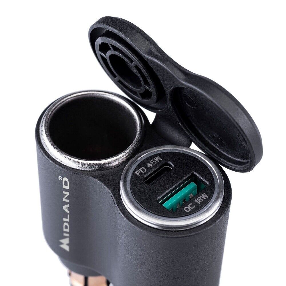 MP-DIN USB-C CAR LIGHTER- ALIMENTATORE DA MOTO