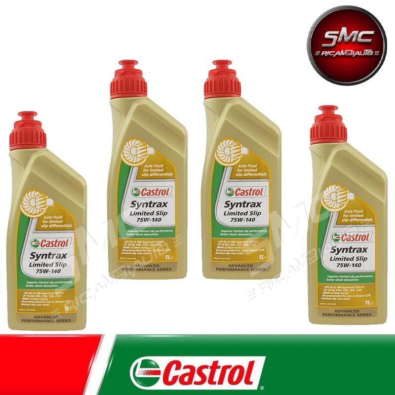 OLIO DIFFERENZIALI ORIGINALE CASTROL SYNTRAX LIMITED SLIP 75W140 LT. 4