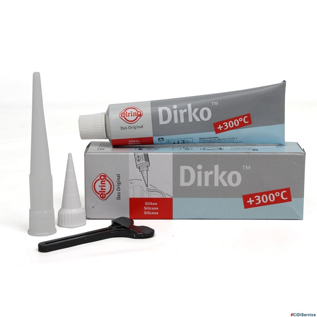 Elring 036.164 Dirko HT Silicone Grigio Alte Temperature  -60°C + 315°C 70ml
