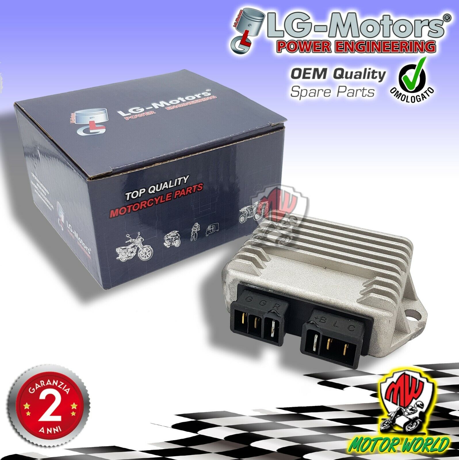 REGOLATORE DI TENSIONE TIPO ORIGINALE PIAGGIO APE CAR MAX DIESEL 420 1986 > 1996