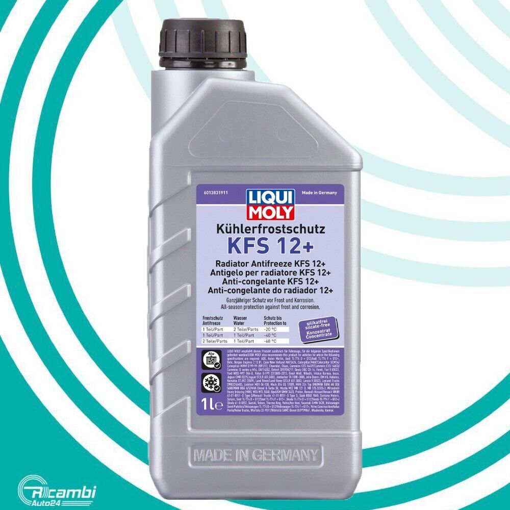LIQUI MOLY 48129 ANTIGELO ROSSO KFS 12+ LIQUIDO RADIATORE ANTIFREEZE G12+ 1 LT