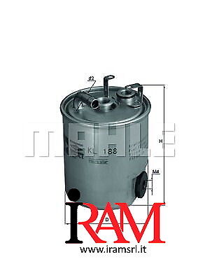 *FILTRO CARBURANTE KNECHT - KL 188 -