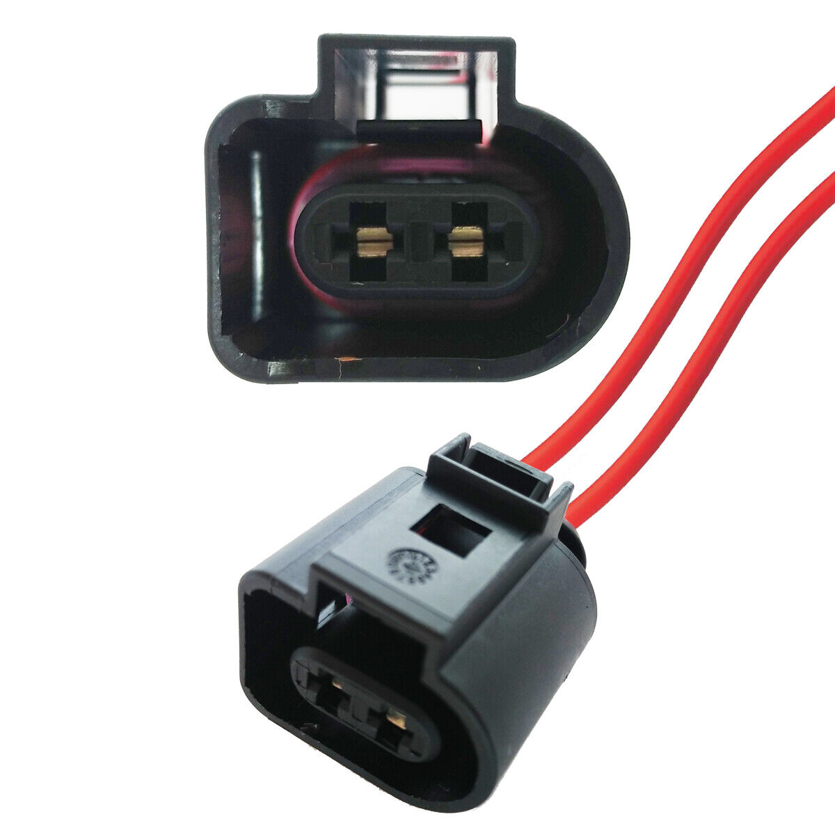 Connettore auto - AMP Tyco VAG 2-pin with cable (FEMALE) 1J0973722, 1J0 973 722