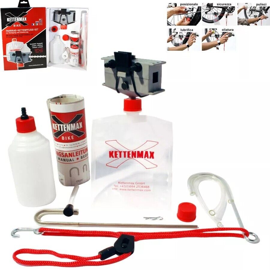Manutenzione BICI pulire e lubrificare catena KETTENMAX BICYCLE PULITORE CATENA