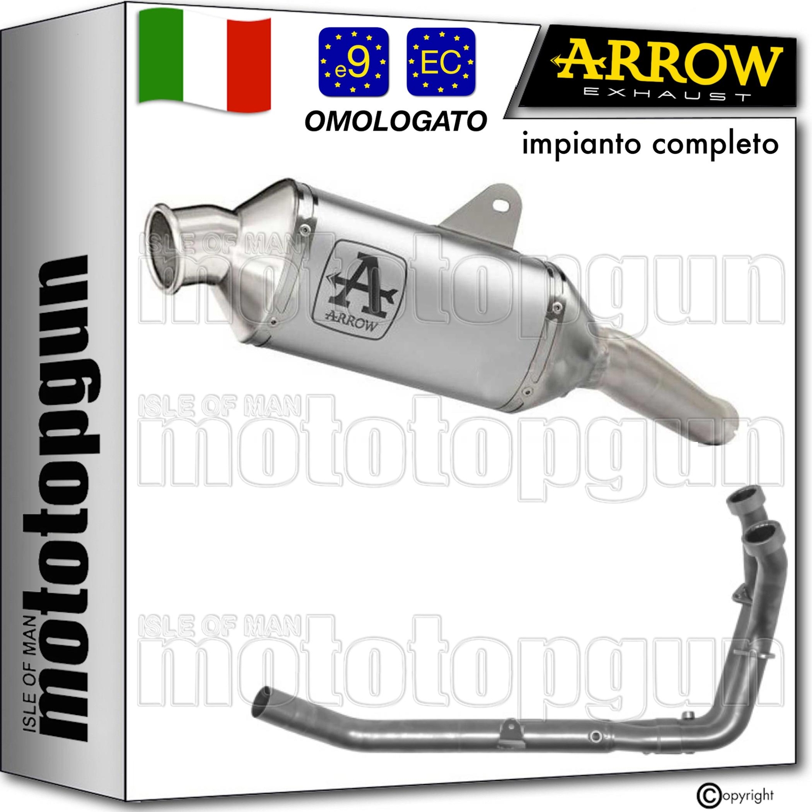 ARROW SCARICO COMPLETO OMOLOGATO OPEN INDY-RACE HONDA XL 750 TRANSALP 2023 23