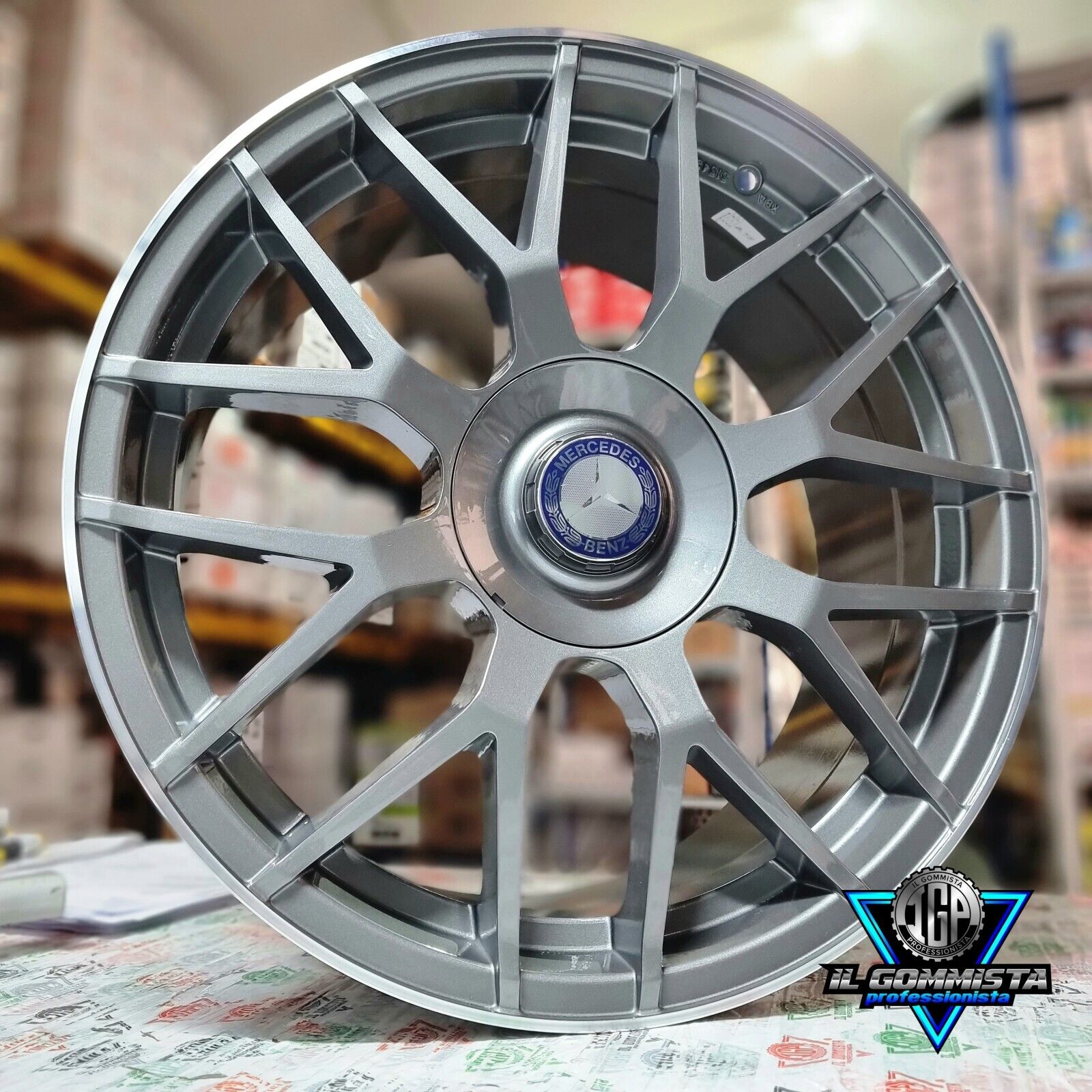 GT1 KIT 4 Cerchi In Lega 18" Compatibili con Mercedes Classe C W205 CLA W117 118