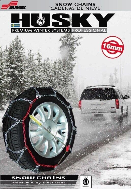 CATENE DA NEVE 16mm OMOLOGATE-SUV FUORISTRADA 4X4 TRASPORTO LEGGERO