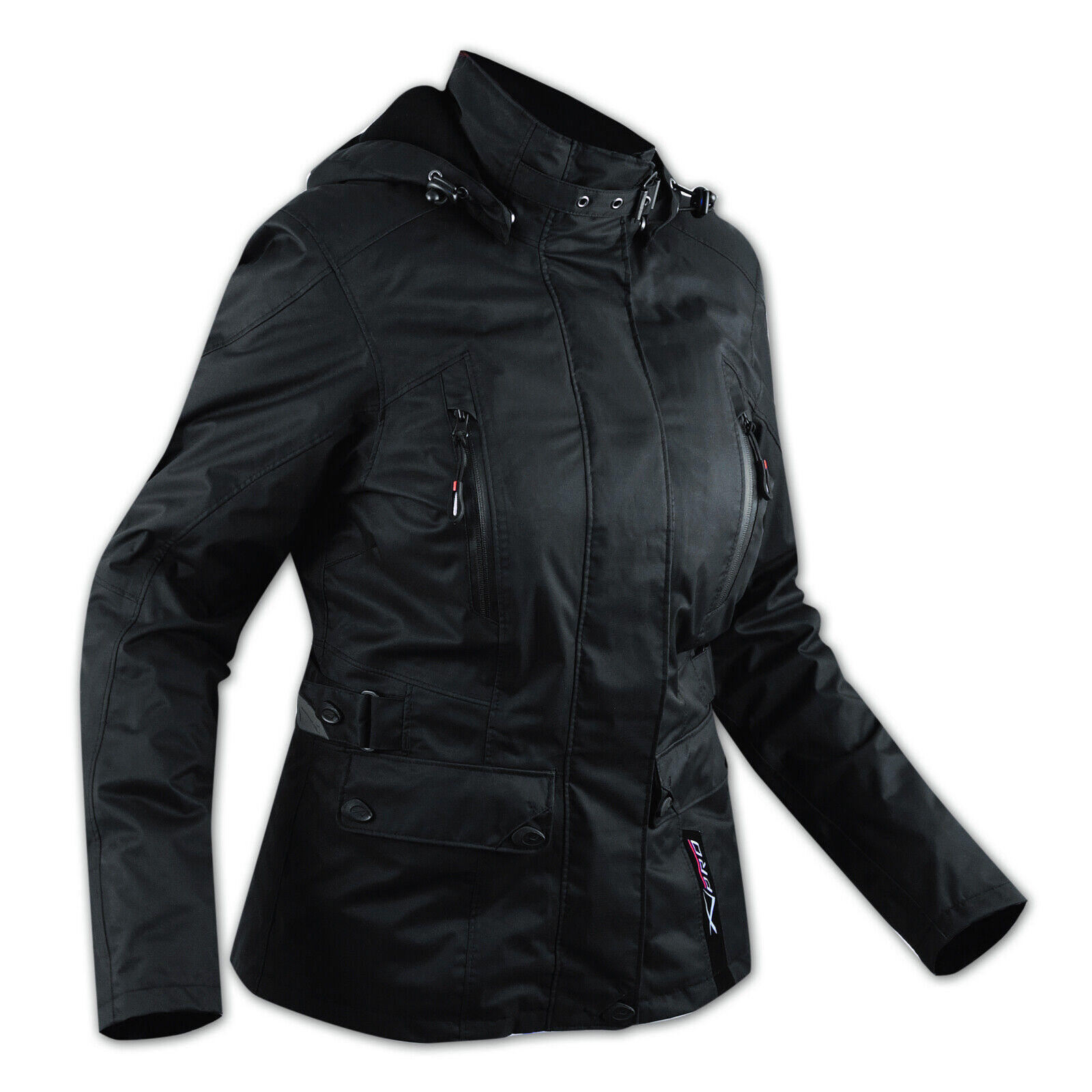 CE Armour City Scooter Ladies Motorcycle Touring Motorbike Jacket Paris Black S