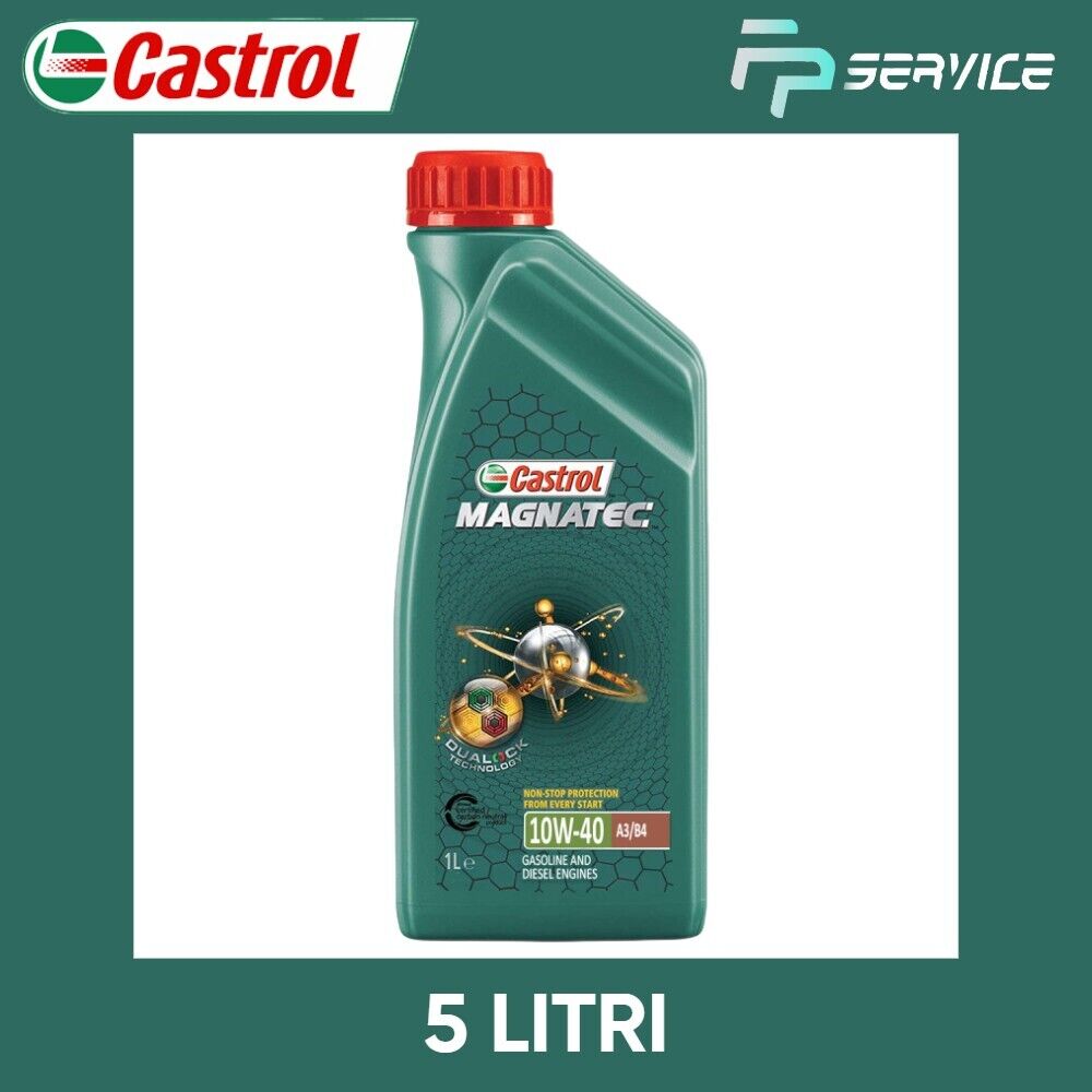CASTROL MAGNATEC 10W40 olio motore ACEA A3/B4 FIAT MAZDA MB SKODA SUZUKI 5 litri