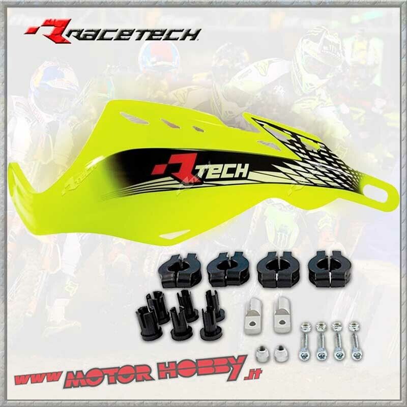 PARAMANI RACETECH GLADIATOR EASY RTECH CROSS ENDURO MOTARD GIALLO FLUO+KIT MONT.