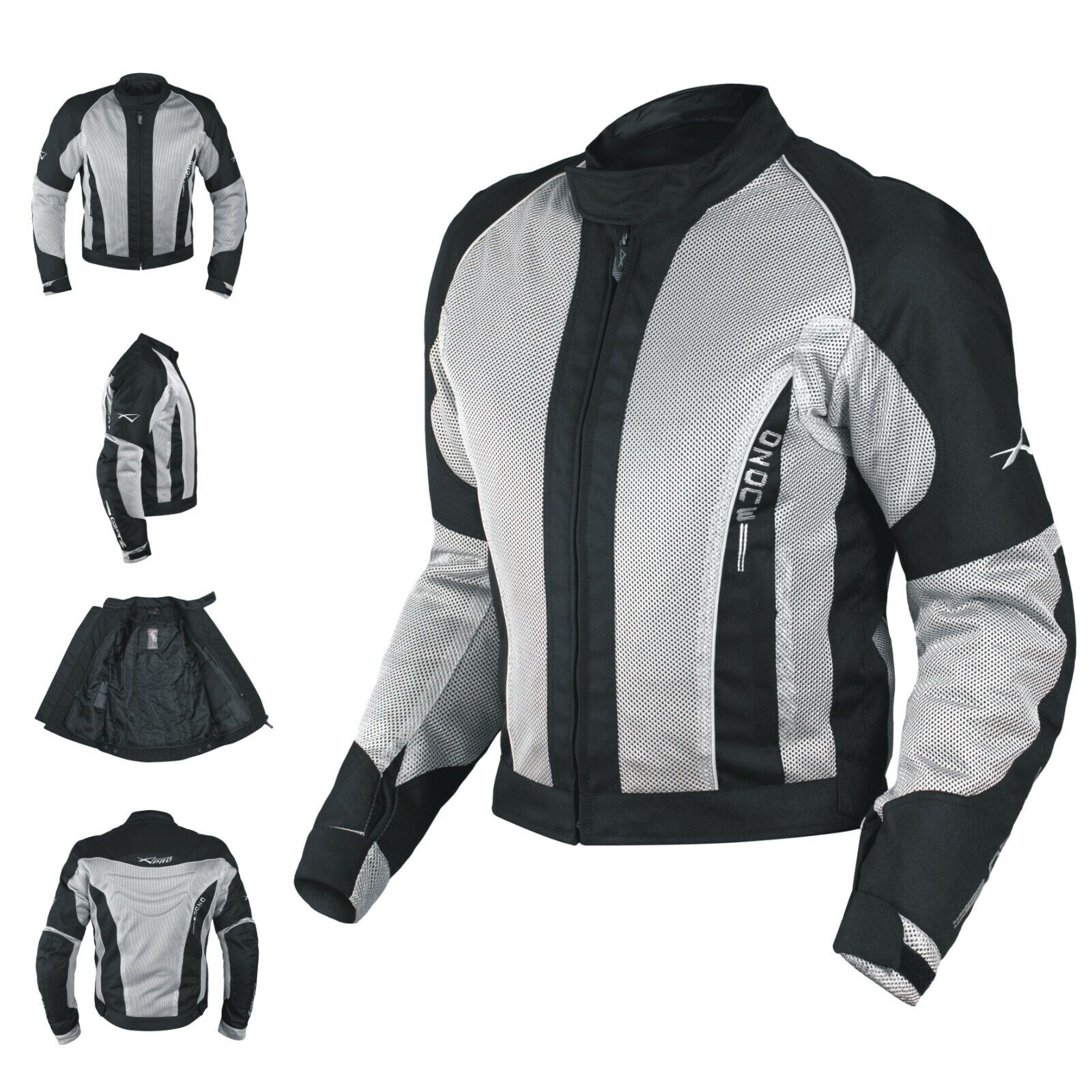 CE Armour Mesh Summer Tex Jacket Motorbike Motorcycle Pants Sonicmoto Grey S