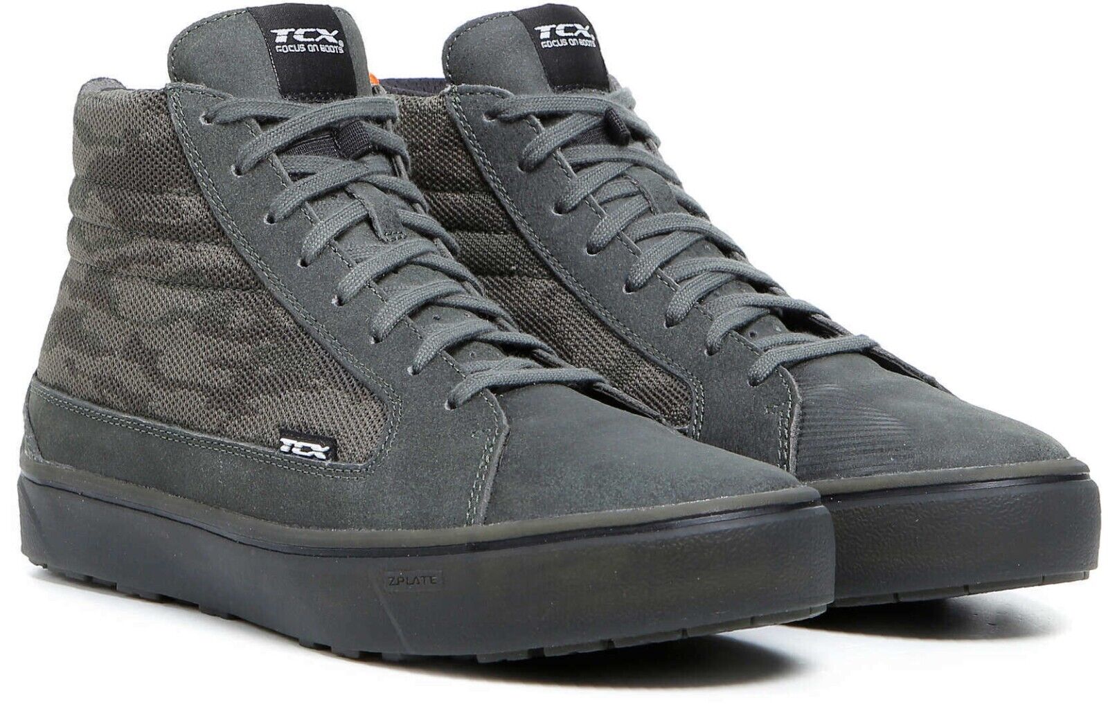 SCARPE ESTIVE SHOES STIVALI MOTO PELLE TCX STREET 3 AIR CAMO GREEN VERDE TG 42
