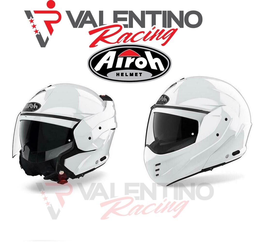 CASCO MATHISSE MODULARE APRIBILE P/J AIROH BIANCO lucido gloss WHITE TG M 57/58