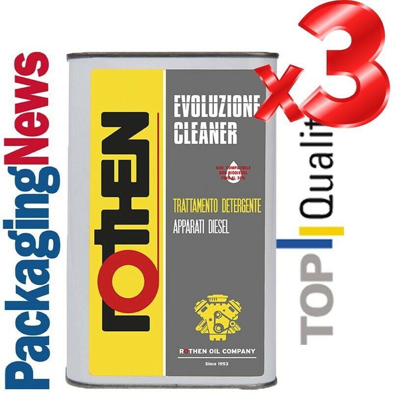 ROTHEN  EVOLUZIONE CLEANER ADDITIVO pulizia delle Pompe, Valvole, Iniettori 3 L