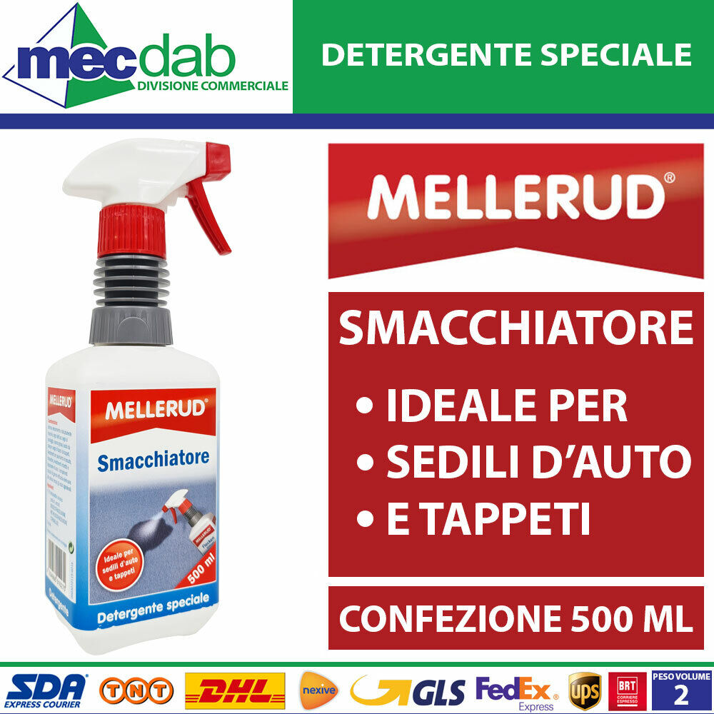 Smacchiatore Per Tappeti Moquette Tappezzeria Sedili Auto Mellerud 500 ML